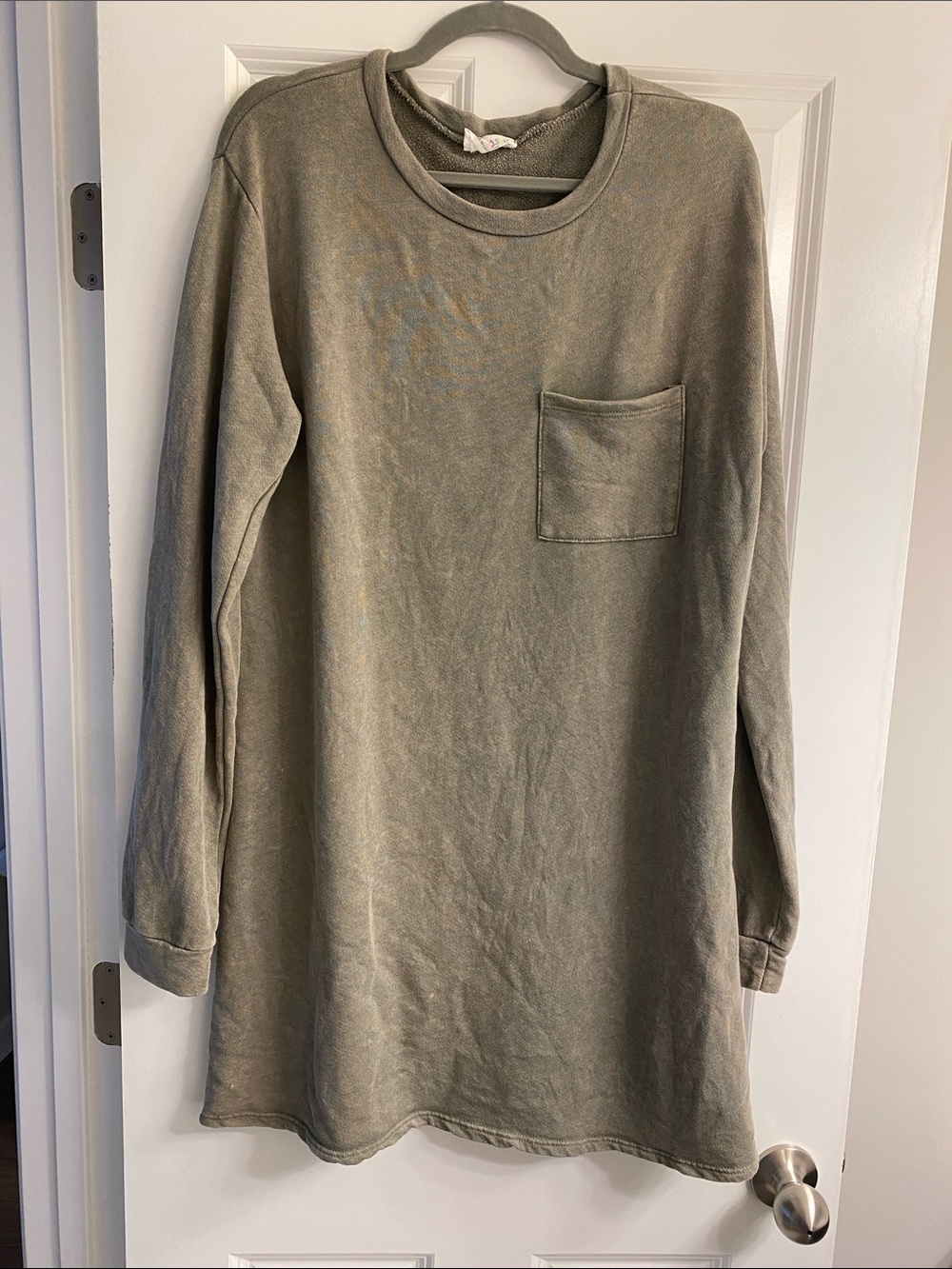 Oversized sweatshirt dress